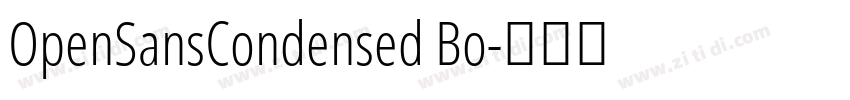 OpenSansCondensed Bo字体转换